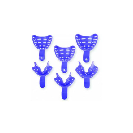 Edentulous Tray Aways Disposable Perforated Impression Trays, # 5 Upper, Large, 12/Pk