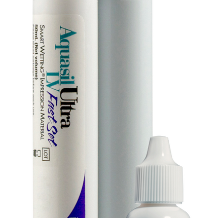 Aquasil Ultra Smart Wetting Impression Material, Cartridge Pack, Rigid, Fast Set, 50 ml, Mint, Light Green, 4/Pk