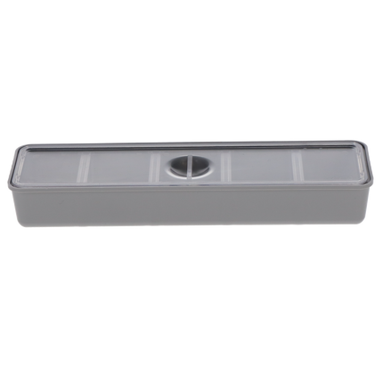 Tub Cup With Cover, Long, Gray, 1/Pk, 20Z473