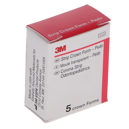 Unitek Pedodontic Strip Crown Forms, Primary Anterior, # 3 Lateral Upper Right, 5/Pk