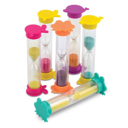 2-Minute Animal Sand Timers 50/pack With Assorted Sand Colors. 3-1/2" Tall. Fun Friendly , 1109851