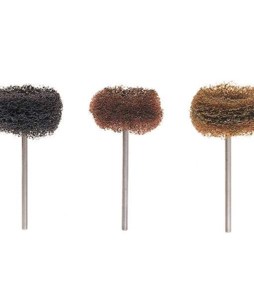 Hatho Scotch Brite Miniature Brushes, HP, Fine, Brown, 12/Pk, 1670091
