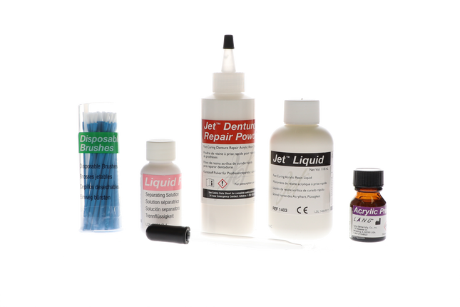 Jet Denture Repair Acrylic Professional Pack, Clear, 1/Pk