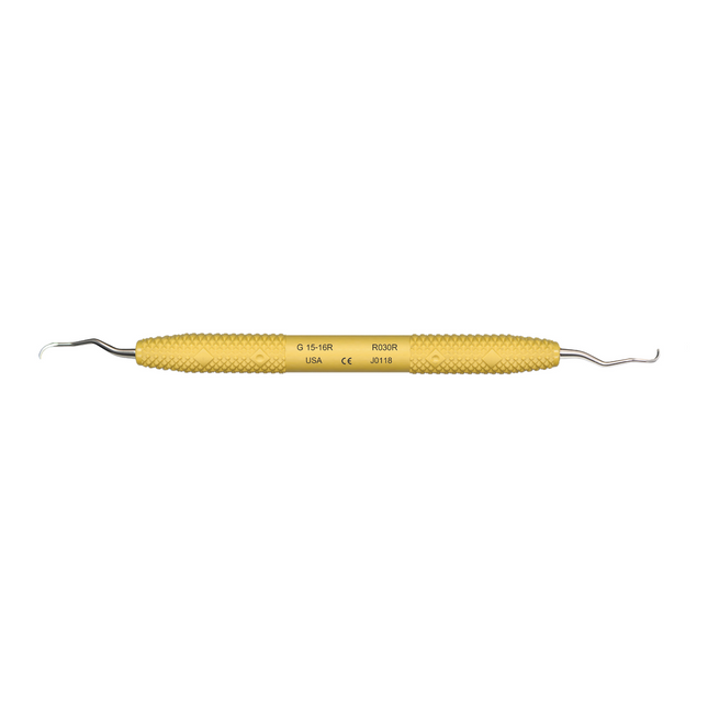 Amazing Gracey Curette, Double-Ended, 15/16, Rigid, Yellow, 1/Pk, R030R