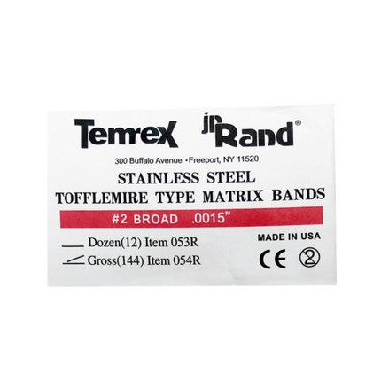 Matrix Bands .0015 144/Pk #2, 054R