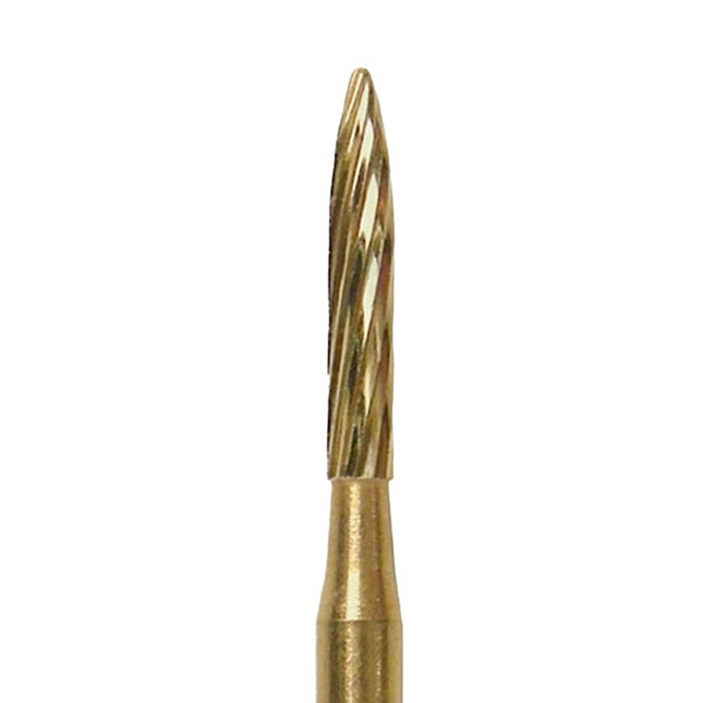 NeoBurr 12-Blade Trimming and Finishing Carbide Bur, FG, Flame, # H48L12, 1.2 mm, 25/Pk, FGH48L12