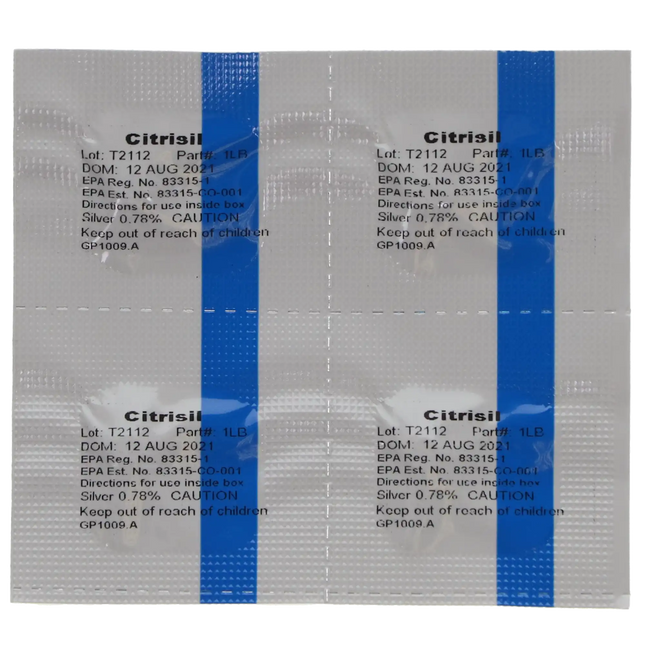 Citrisil Dental Waterline Cleaner 48 tabs/box Blue for 1 liter bottle