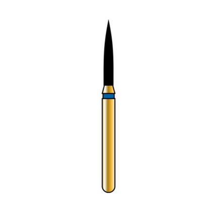 Alpen Multi-Use Diamond Burs, FG, Flame, # 862, 1.2 mm, Fine, Red, 5/Pk, 60032453