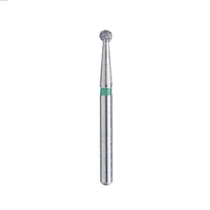 Alpen Multi-Use Diamond Burs, FG, Round, # 801, 1.2 mm, Coarse, Green, 5/Pk, 60031853