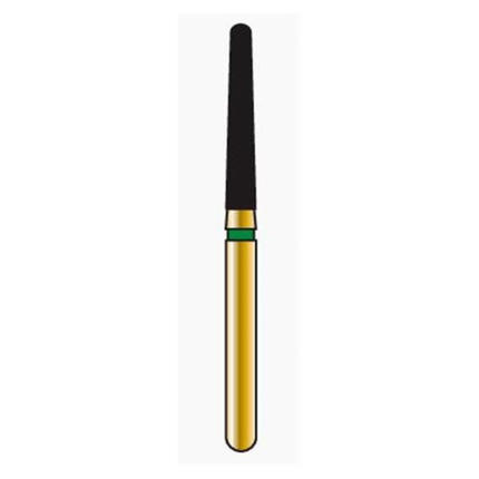 Alpen Multi-Use Diamond Burs, FG, Round End Taper, # 850, 1.6 mm, Coarse, Green, 5/Pk, 60032209