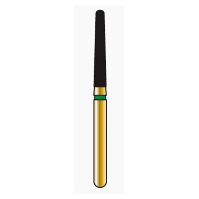 Alpen Multi-Use Diamond Burs, FG, Round End Taper, # 850, 1.6 mm, Coarse, Green, 5/Pk, 60032209