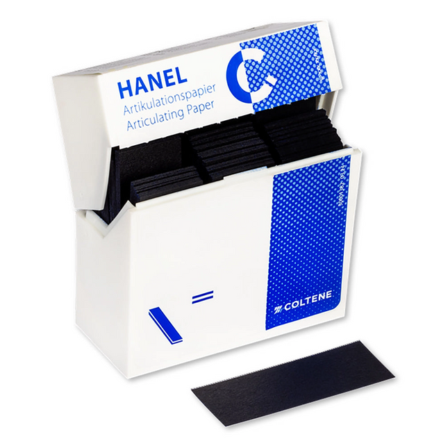 Coltene - Hanel Articulating Paper, .008" (200 microns) Blue Articulating Paper Strips
