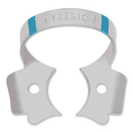 Hygenic Fiesta Color-Coded Winged Clamp, Matte Finish, # 14A, Light Blue, 1/Pk, H09960