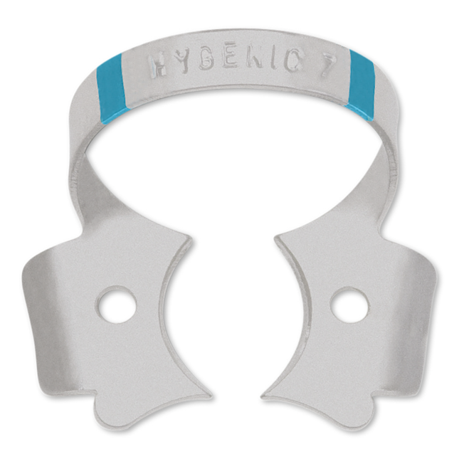 Hygenic Fiesta Color-Coded Winged Clamp, Matte Finish, # 14A, Light Blue, 1/Pk, H09960