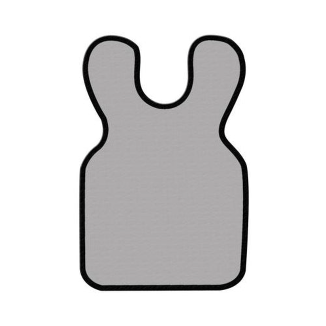 Patient Apron (Approx. 22 1/4" x 24 1/4"), .3MM Lead, Grey, 20-GREY