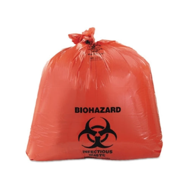Biohazard Bags, 10 Gal, Red, 250/Pk, PS8653