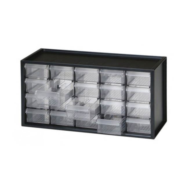 Plasdent - 20-Drawer Unit Black Frame, DRA20-11