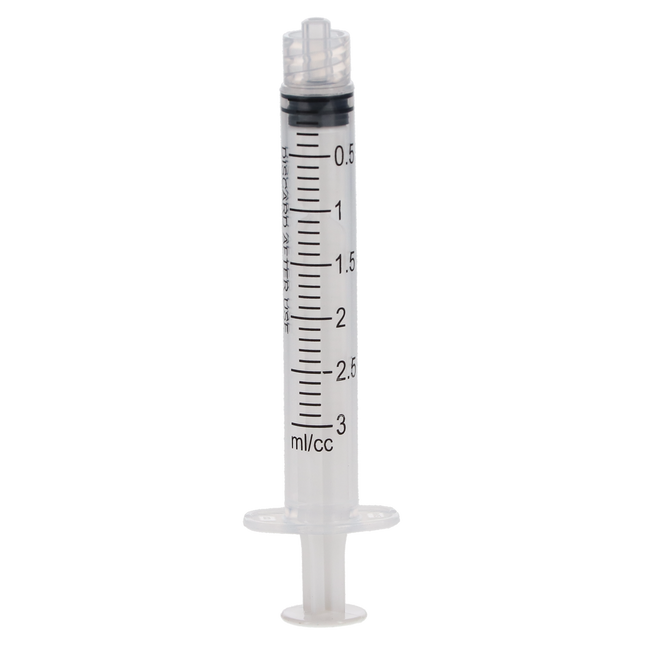 Luer Lock Endo Irrigation Syringes, 3 cc, 100/Pk, LL03