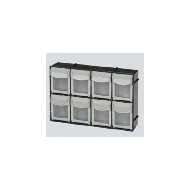 Plasdent - 6-Bin Unit, Black Frame, BIN06-11