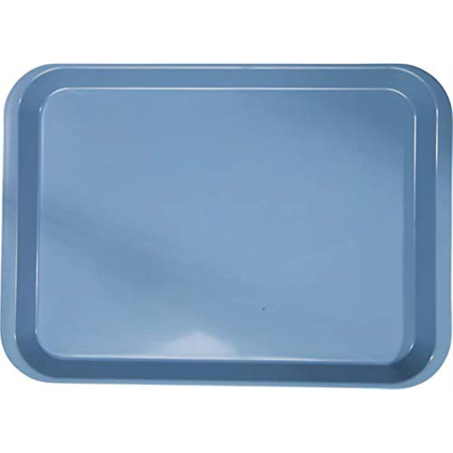 Set-Up Plastic Flat Trays, # B, Baby Blue, 1/Pk, 300BFS-2PS