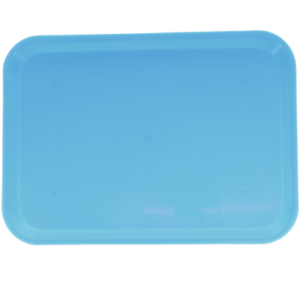 Set-Up Plastic Flat Trays, # B, Blue, 1/Pk, 300BF-2