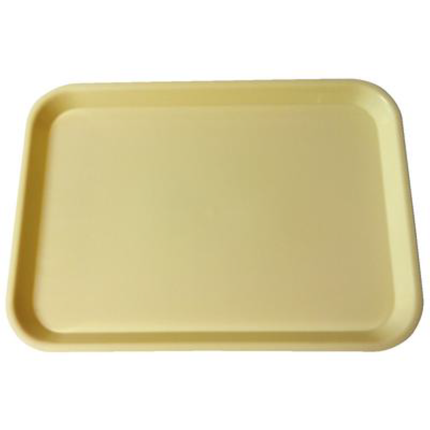 Set-Up Plastic Flat Trays, # B, Neon Yellow, 1/Pk, 300BFS-3