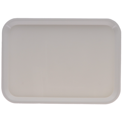 Set-Up Plastic Flat Trays, # B, White, 1/Pk, 300BF-1