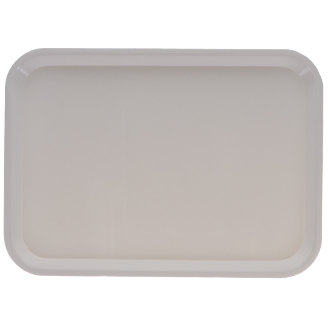 Set-Up Plastic Flat Trays, # B, White, 1/Pk, 300BF-1