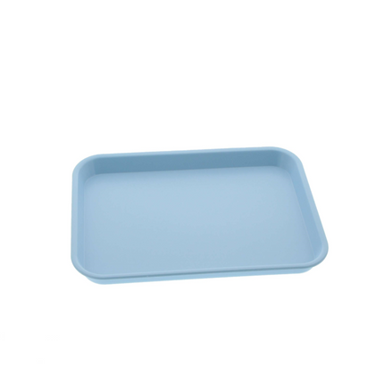 Set-Up Plastic Flat Trays, # F, Baby Blue, 1/Pk, 300FMS-2PS