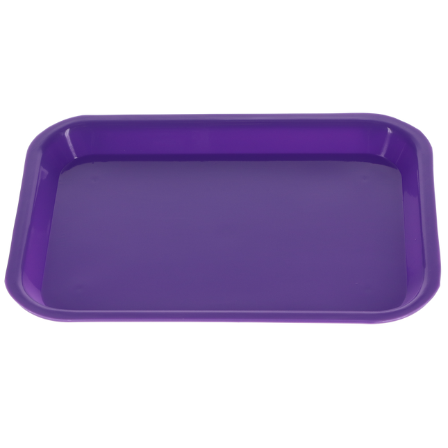 Set-Up Plastic Flat Trays, # F, Purple, 1/Pk, 300FMS-10