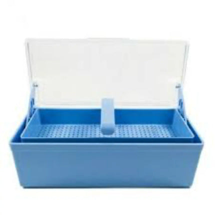 Plasdent - Germicide Tray Blue With Clear Lid