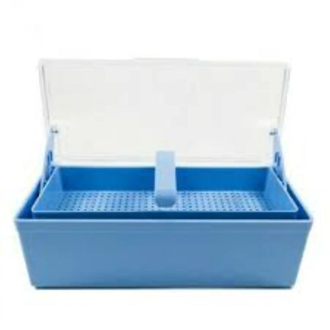 Plasdent - Germicide Tray Blue With Clear Lid