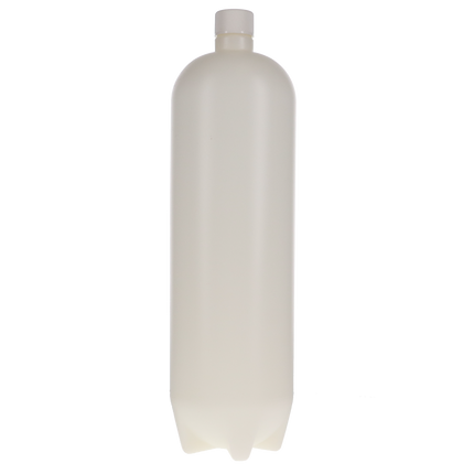 High Pressure Water Bottle, White, 2 Liter, 3-1/2" Dia x 14-1/2" H, 1/Pk, HPB-4911