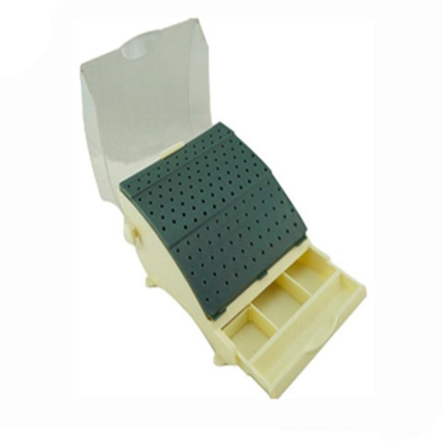 Plasdent - Large Bur Station W/Lid 87 Fg/Ra And 55Fg, Ivory, 400LSS