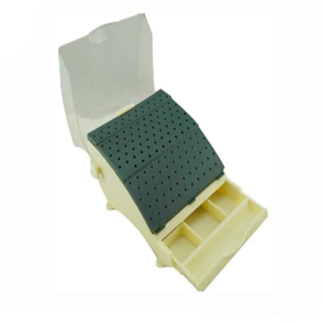 Plasdent - Large Bur Station W/Lid 87 Fg/Ra And 55Fg, Ivory