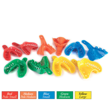Plasdent - Lock Ortho Tray-Assorted 5 Pcs Each Size (50 Pcs/Bag), ITT-AST-50