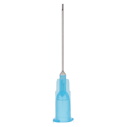Monovac Irrigator Needle Tips, Monoject-Style, Side-Vented, 23 Ga, Blue, 100/Pk, INT-M23