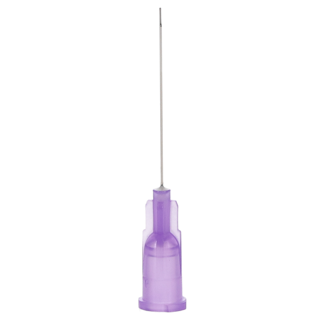 Monovac Irrigator Needle Tips, Monoject-Style, Side-Vented, 30 Ga, Purple, 100/Pk, INT-M30