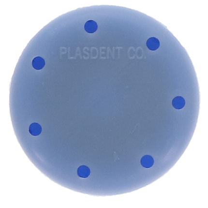 Magnetic Bur Block, 7 Burs Capacity, Small Round, Baby Blue, 1/Pk, 400BSS-2PS