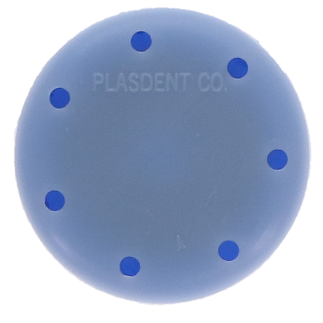 Magnetic Bur Block, 7 Burs Capacity, Small Round, Baby Blue, 1/Pk, 400BSS-2PS