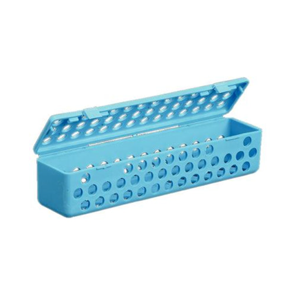Instrument-Steri Container, with Snap Shut Lid, 8" x 1 3/4" x 1 3/4", Blue, 1/Pk, 203SC-2