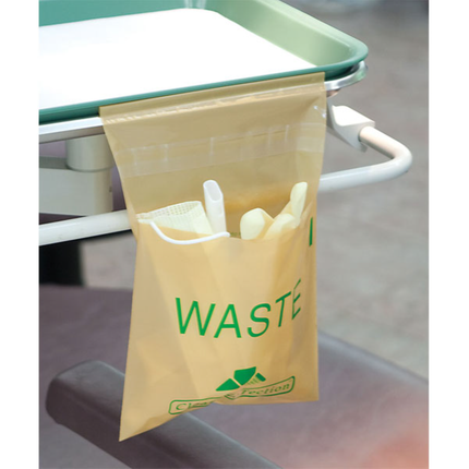 Utility Waste Bags, Stick-On, 9" x 10", Beige, 200/Pk, PS880