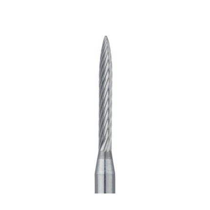 Tungsten Carbide Trimming & Finishing Burs, FG, Flame, # 48L, 1.2 mm, Fine, 5/Pk, HM48L-012-FG