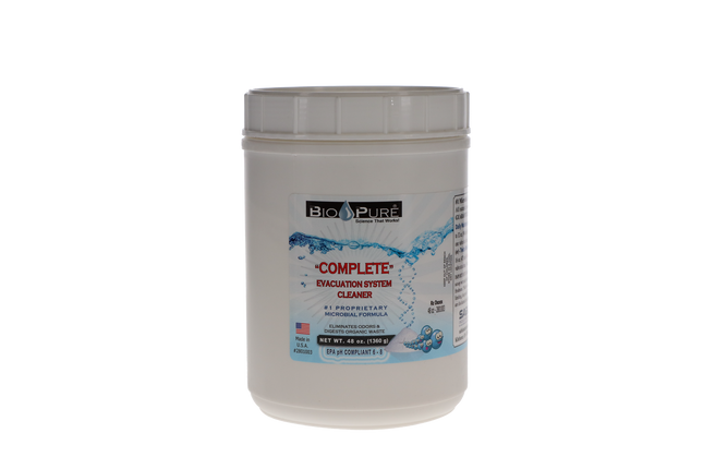Bio-Pure eVac System Maintenance Cleaner, Powder, 48 oz, 1/Pk, 2801003
