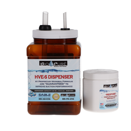Bio-Pure eVac System Restore Kit, Powder, 6 oz, 1/Pk, 2801101