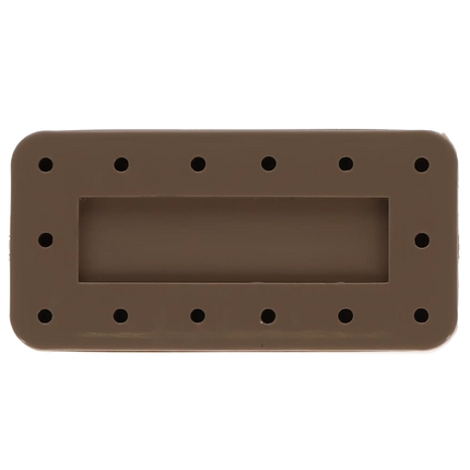 Plasdent - Rectangular Bur Block - Beige, Magnetic, 14 Burs Capacity, Dimension