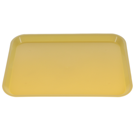 Set-Up Plastic Flat Trays, # B, Yellow, 1/Pk, 300BF-3