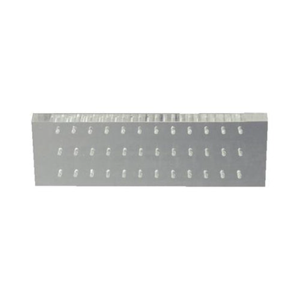 36-Hole Latch-Type Bur Block, Clear Plexiglass, Non-autoclavable, 5" x