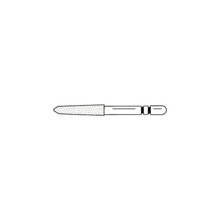 Two Striper Diamond Burs, FG, Gingival Curettage GCP, # 254.SC, 2.2 mm, Medium, Blue, 5/Pk