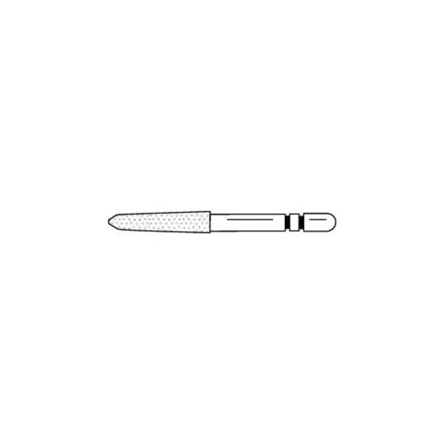 Two Striper Diamond Burs, FG, Gingival Curettage GCP, # 254.SC, 2.2 mm, Medium, Blue, 5/Pk
